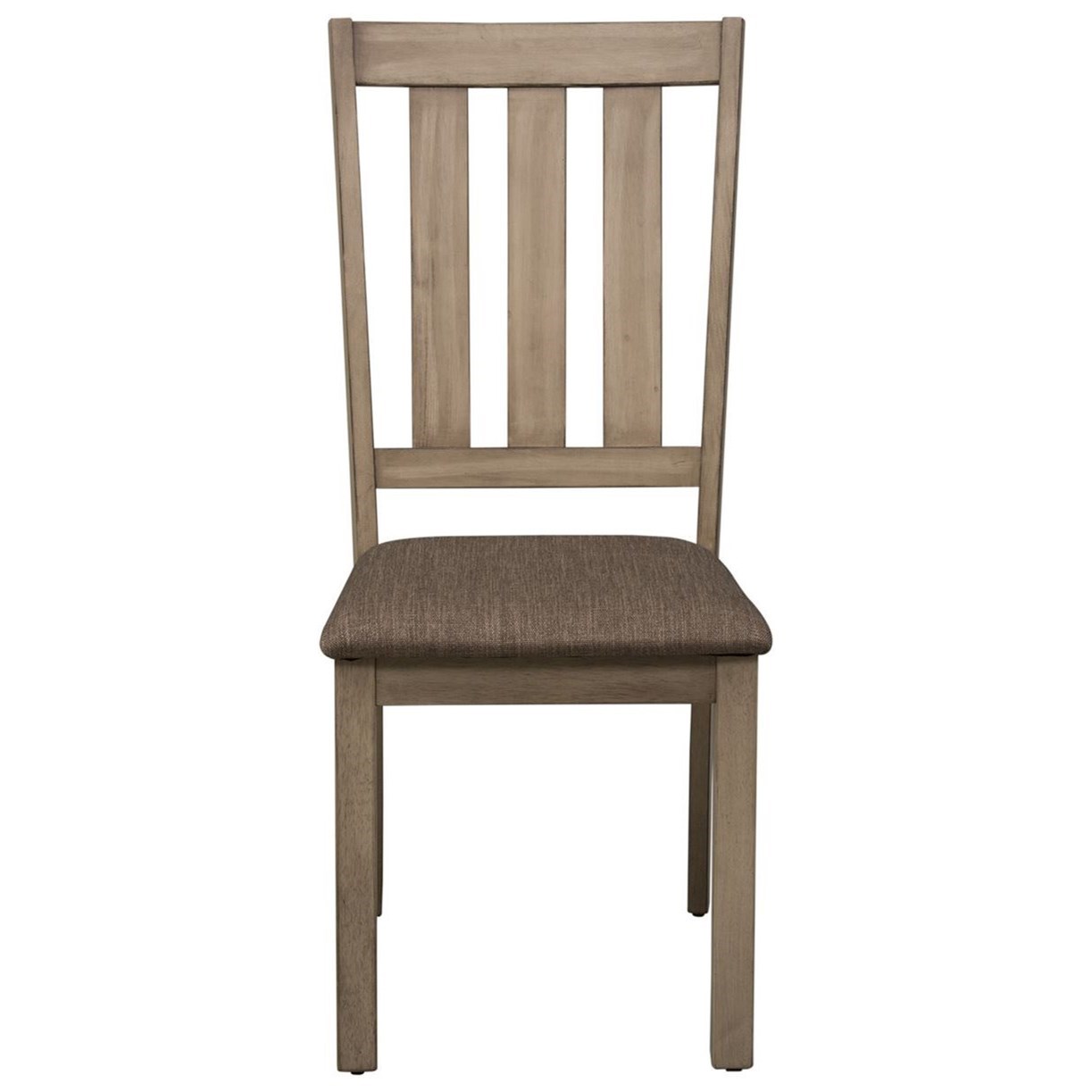 Slat back side sale chair